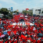 Manifestación de LIBRE en San Pedro Sula muestra fisuras internas y complica la campaña de Rixi Moncada